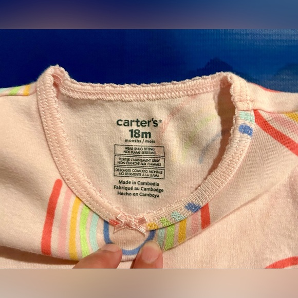 🔥NWT Girls Carter’s 4pc pajama tops & pants set - Picture 9 of 10